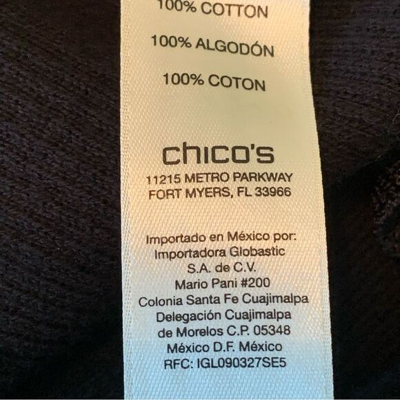 CHICO’S Sequins Tank Top Women’s Small Black. - Picture 9 of 10